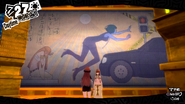 Futaba's mural with Wakaba's accident