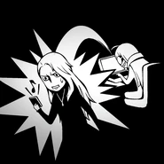 Sae receiving a text from Futaba.