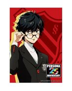 Trading photo card of the Persona 5 protagonist