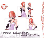 Concept art of Haru's expressions