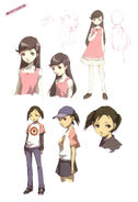 Early concept artwork of Nanako.