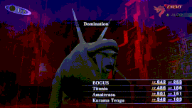 Domination being casted in Shin Megami Tensei III: Nocturne.