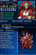 Mother Harlot as she appears in Shin Megami Tensei: Strange Journey