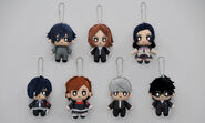 Plush keychains of the protagonists