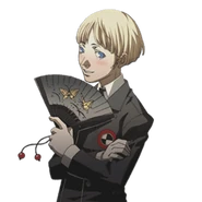 Portrait of Bebe, blushed, seen in Persona 3 Portable