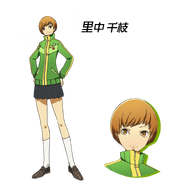 Chie's design in Persona 4 The Golden Animation