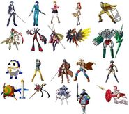 Costume based on various Persona characters