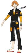 Concept art of Yosuke's Original Costume