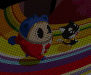 Teddie and Morgana in the 25th FES website background