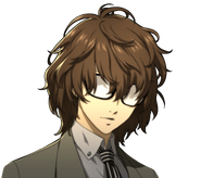 Akechi disguised as the protagonist