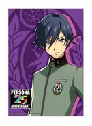 Trading photo card of the Megami Ibunroku Persona protagonist
