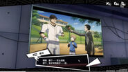 Takeyuki is interviewed by a reporter