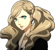 P5 portrait of Ann scowling