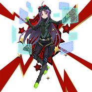 Yuuki dressed as Oracle in Sword Art Online: Integral Factor
