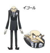 Igor's design in Persona 4 The Golden Animation