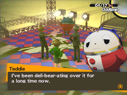 Teddie delibearating