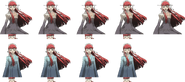 Chidori's expressions and her hospital attire