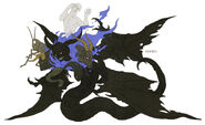 Official art of Demonized YHVH from Shin Megami Tensei IV Apocalypse.