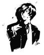 P3M Sketch of Makoto Yuki by Shigenori Soejima 2.png