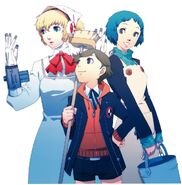 Fuuka with Aigis and Ken