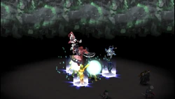 Panacea Blessing being cast in Persona 2: Innocent Sin.