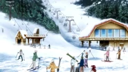 Winter vacation cutscene