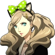 P5 portrait of Anne Takamaki with cat ears