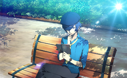 Naoto reading