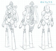 Concept anime sketch of Orpheus in Persona 3 Movie