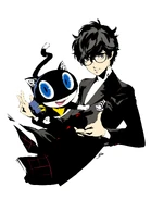 Illustration of the Protagonist and Morgana for Playstation Awards 2016