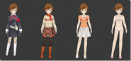 The female protagonist's outfits
