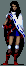 The heroine's character sprite in Shin Megami Tensei