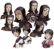 Most of Maya's expressions, her childhood self, and her Shadow Side.