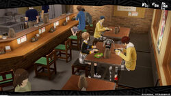 The party dining in the restaurant