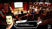 Akira Konoe holding a conference about EMMA