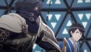 Chrom in an anime cutscene