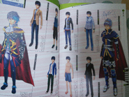 Concept art of Itsuki's Costumes