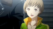 Chie says goodbye to the protagonist