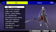 Izanagi's Compendium entry in Persona 4 Golden