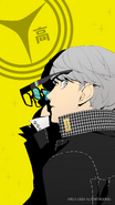 Wallpaper of the Persona 4 protagonist (Mobile, 1080x1920)