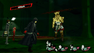 The protagonist's Pickpocket activating while dealing a melee attack.
