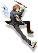 Yosuke Hanamura (BlazBlue Cross Tag Battle, Character Select Artwork)
