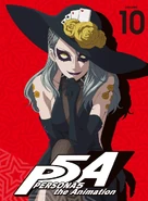 Sae on the reverse cover of Persona 5 the Animation Volume 10