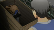 Ai getting caught listening in on Yu and Kou's conversation