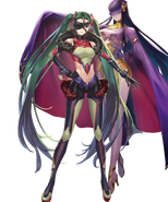 Artwork of Tharja and Kiria from Fire Emblem Heroes by cuboon.