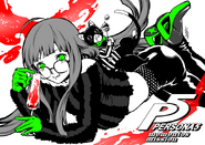 Illustration countdown of Morgana and Futaba for Volume 1 of Persona 5: Mementos Mission