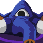 Girimehkala's portrait in Shin Megami Tensei: Synchronicity Prologue