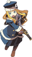 Jack Frost on a Gunner's hat in Etrian Odyssey II: Heroes of Lagaard