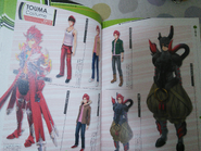 Concept art of Touma's Costumes