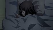Nanako with her hair down when she sleep